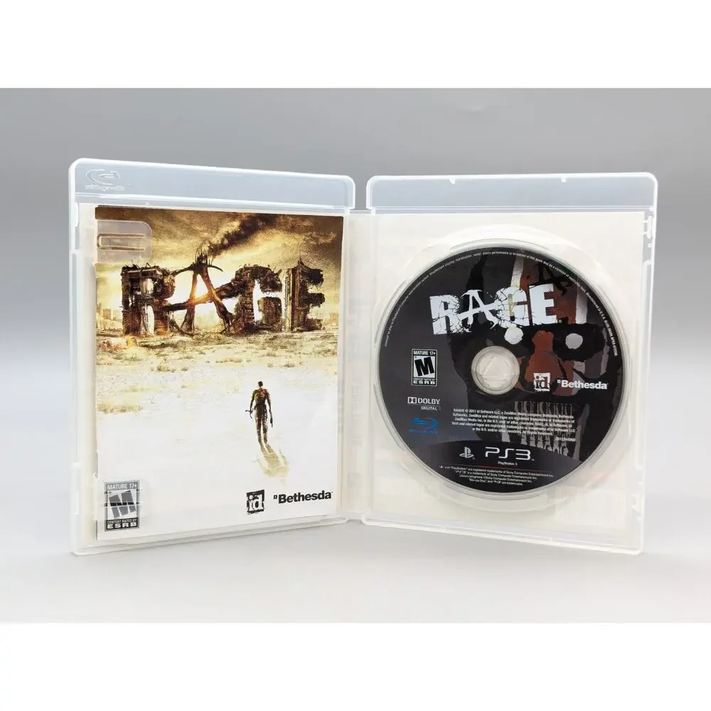 Rage PlayStation 3 PS3 Complete Video Game Tested